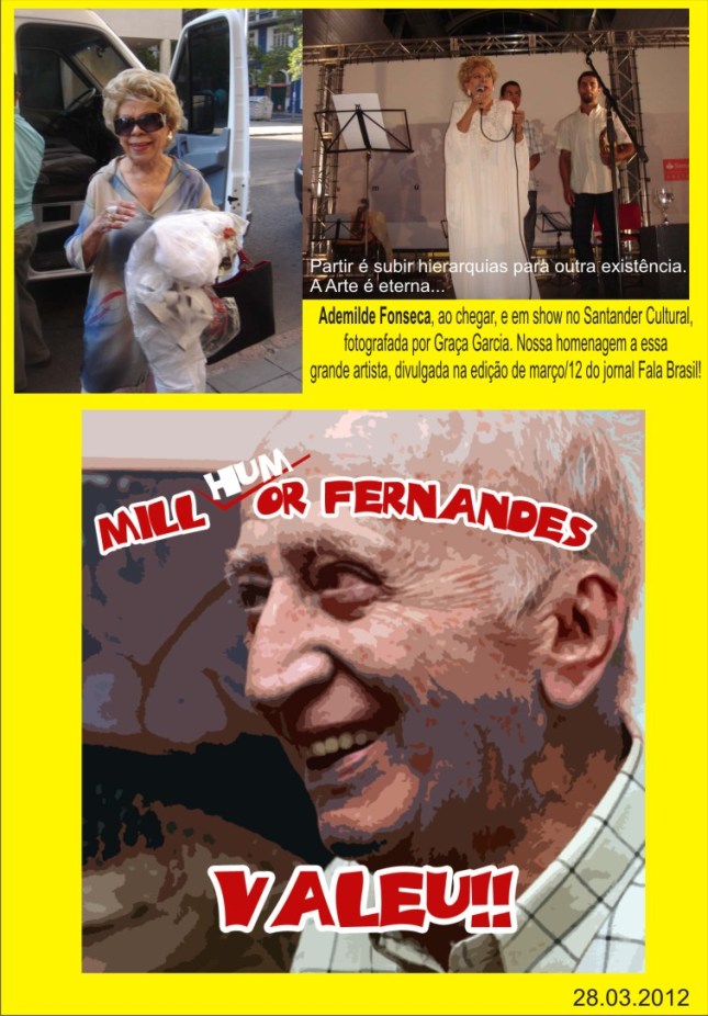 Ademilde - Fts Graça Garcia - Millôr - arte Marcos Porto