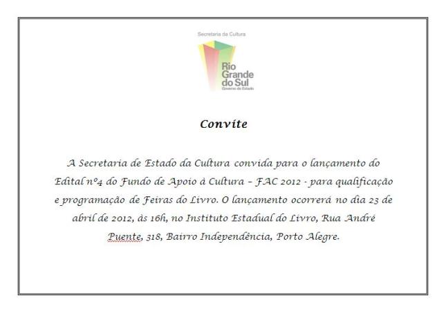 convite lançamento edital 4 fac 2012