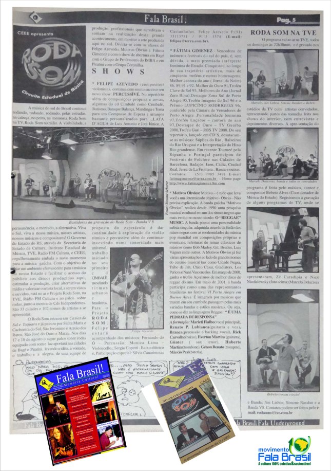 Fotos artigo SOS Fala Brasil 3 Memória Cultural