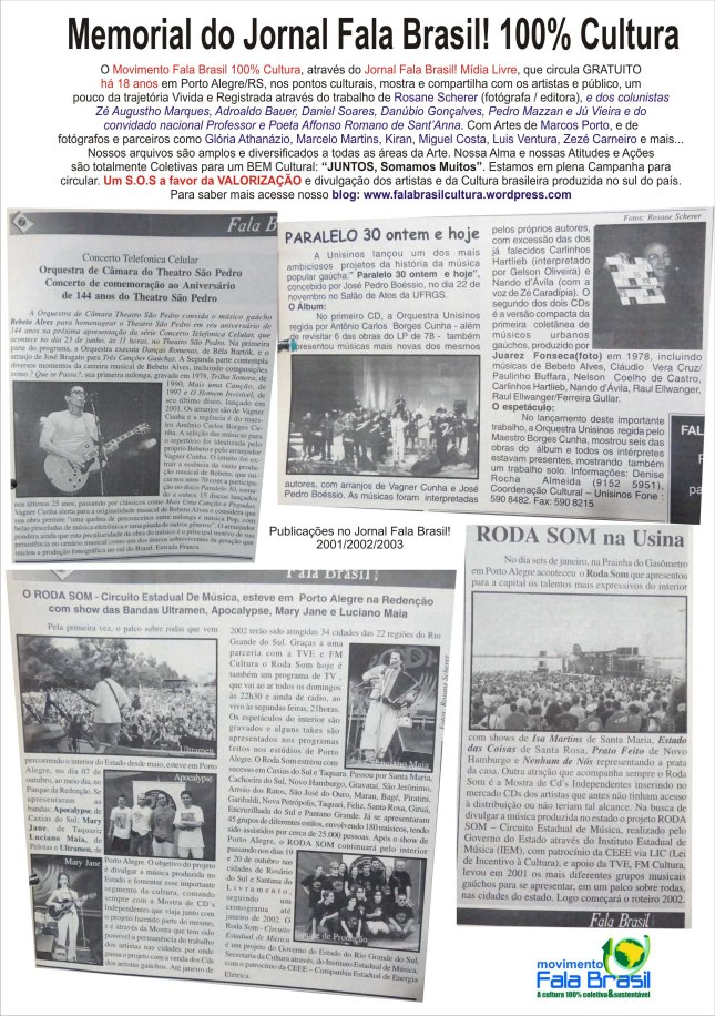 Fotos artigo SOS Fala Brasil 4 Memória Cultural