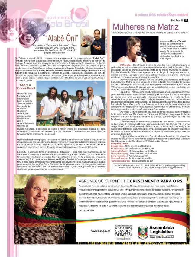 Fala Brasil JULHO 13 - 19 anos - pag 16