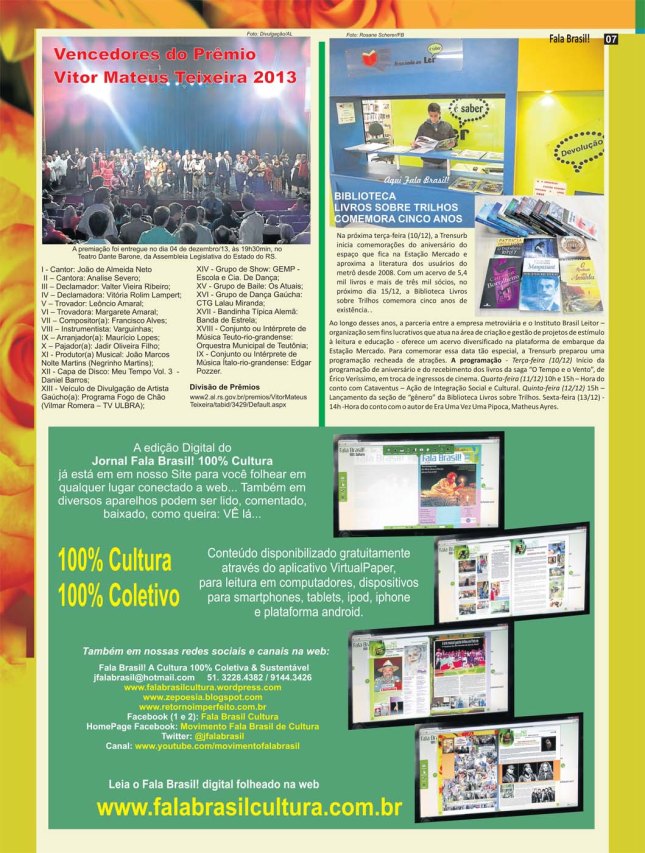 Fala Brasil dezembro 13 - 16 paginas VALE ed 155