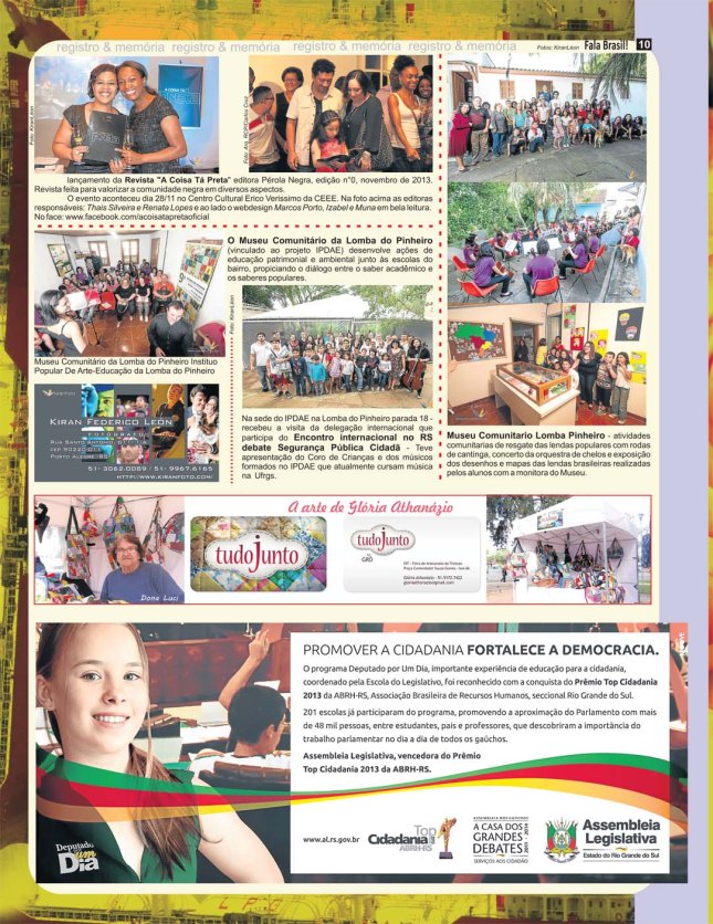 Fala Brasil pag 10 dez 13